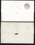 Lettre de Santiago de Cuba pour Bordeaux avec CAD d'entrée rouge "Outre-Mer La Rochelle" (1844 - Dubus n°43 - Salles n°149), ind 13. Jolie pièce