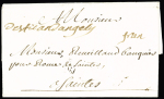 Saint Jean d'Angely : marque manuscrite "De Saint Jean d'Angely" + "Fran" (L n°1 - 1731), ind 20. TB