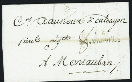 MP "16 SJ d'Angely" (36 x 10 - 1798), ind 7. TB