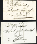 2 MP "16 Saintes" (35 x 11, ind 6 - 31 x 11 - 1827, ind 11). TB