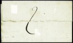 Lettre avec MP rouge "P 35 P Levroux" (32 x 9mm) et grande MP rouge "Affranchie" (SD), ind 19. TB
