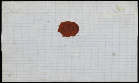 N°49 80c rose obl.GC sur lettre de Bordeaux Gironde