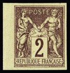 N°85c, 86a, 87c, 88c et 90b (sauf 89), ensemble type Sage bord de feuille (coin de feuille pour le n°87), ND, ** (n°87) et *, TB