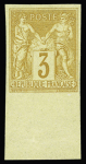 N°85c, 86a, 87c, 88c et 90b (sauf 89), ensemble type Sage bord de feuille (coin de feuille pour le n°87), ND, ** (n°87) et *, TB