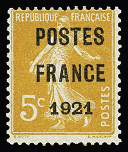 N°33 5c orange type Semeuse, **, TB