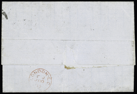 N°56 30c brun obl. cachet anglais 723 sur lettre de