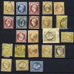 1854-1902, Timbres de France avec obl. BFE, très nbr.