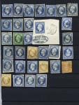 1852-1875, période classique avec obl. Algérie PC et GC, dont Aïn-Beida (GC 5001), Oued-Athmenia (GC 5150), Boghari (GC 5142 bleu), TB