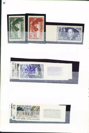 Sélection de timbres neufs et oblitérés de France en carnet à choix dont n°13A, 33, 43B, 92, 257A 1331c, PA14 (**) et 15 (bdf daté) neufs, n°2, 6B, 12, 47-49 oblitérés , très fort potentiel