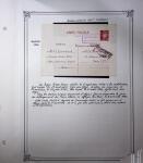 1893-1944, Collection de 58 entiers postaux du Maroc montés sur page, la plupart utilisés, dont cachet "retour à l'expéditeur" nov. 1942 cause débarquement allié, jolie section d'entiers Iris et Pétain avec surtax