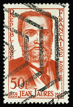 N°1217A 50f rouge Jean Jaurès, Non émis, avec annulation