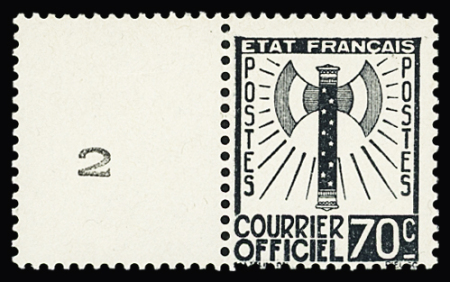 N°1 à 15, Francisque, série complète de 15 valeurs,