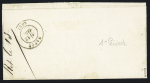 Alsace n°6 OBL CAD "Schirmeck" (10.3.71) sur lettre avec CAD T17 Nancy en arrivée. TB