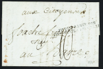 Lettre de Mauzé avec MP "IIe div. Armée des côtes de la Rochelle" (1793) ex. collection Dubus, certificats Robineau et Pothion, ind 25. TB