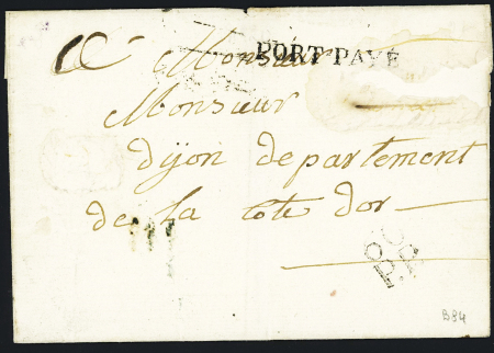 MP "Deb 24 Besançon" (35 w 9 mm - sans date), ind 15. TB