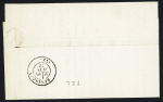 N°29 OBL GC 456 + CAD conv. Station "Byans B.BES" (1876) sur lettre, ind 17. TB