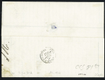 N°60 OBL GC 1841 + CAD conv. Station "Clerval B MONTB" (1872) sur lettre, ind 18, jolie pièce. TB