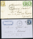 2 lettres : n°29 OBL PC du GC 420 + CAD conv. Sta
