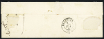 N°10 OBL PC 1702 + T15 Levier (1853) sur lettre, jolie pièce
