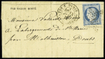 N°37 OBL étoile 7 + CAD "Paris R. des Vlles Haudrtes" (14 janv 71) sur Gazette des Absents n°25 pour Malbuisson avec arrivée (Le Vaucanson). TB