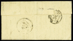 N°37 OBL étoile 7 + CAD "Paris R. des Vlles Haudrtes" (14 janv 71) sur Gazette des Absents n°25 pour Malbuisson avec arrivée (Le Vaucanson). TB