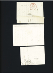 4 MP - "66 Montbelliard" (47 x 9mm noire - 1807 - ind 15) et "24 Montbelliard" (48 x 10mm - noire - 1823 - 24 et 27 mars 1828), ind 7 chaque. TB