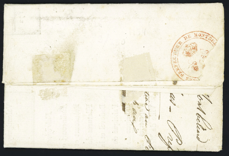 4 MP - "66 Montbelliard" (47 x 9mm noire - 1807 - ind 15) et "24 Montbelliard" (48 x 10mm - noire - 1823 - 24 et 27 mars 1828), ind 7 chaque. TB