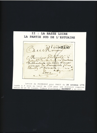 MP "Painbeuf" (1775 - L n°2). Jolie pièce, ind 18. TB