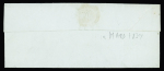 Lettre de Paimboeuf pour Pont-Rousseau avec marque encadrée "Boite B à V Paimboeuf" (Salles n°401) + T13 au recto à l'arrivée à Nantes (1839), ind 24. TB