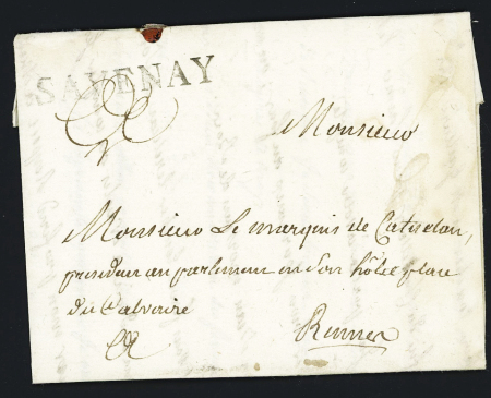 Savenay : MP "Savenay" (L n°1 - 1775), ind 17. TB