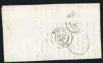 Vieille Vigne : n°37 OBL étoile 15 + CAD "Paris R. Bonaparte" (21 janv 71) sur dépêche-ballon n°24 pour Vieille Vigne près Nantes avec arrivée Nantes 28 janv 71 (Le Général Daumesnil). TB