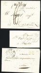 23 plis (lettres classiques et marques postales de