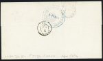 N°14, piquage Susse (cote Yvert 350€) OBL étoile muette + CAD "J Paris J" (1862) sur lettre. TB