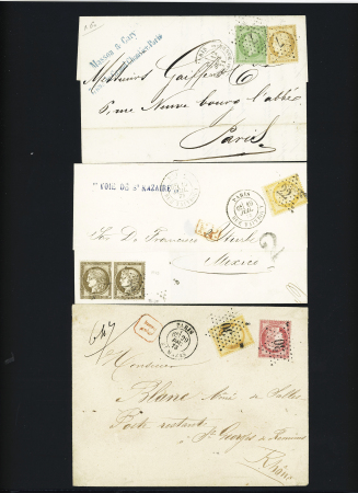 Ensemble de 49 lettres avec étoiles de Paris dont pièces intérressantes (petite étoile 7, GC 20, étoile évidée, etc..) très bon début de collection à voir, qualité sélectionnée