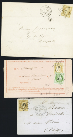Ensemble de 49 lettres avec étoiles de Paris dont pièces intérressantes (petite étoile 7, GC 20, étoile évidée, etc..) très bon début de collection à voir, qualité sélectionnée