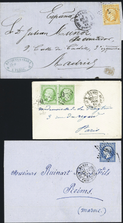 Ensemble de 49 lettres avec étoiles de Paris dont pièces intérressantes (petite étoile 7, GC 20, étoile évidée, etc..) très bon début de collection à voir, qualité sélectionnée