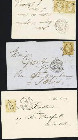 Ensemble de 49 lettres avec étoiles de Paris dont pièces intérressantes (petite étoile 7, GC 20, étoile évidée, etc..) très bon début de collection à voir, qualité sélectionnée