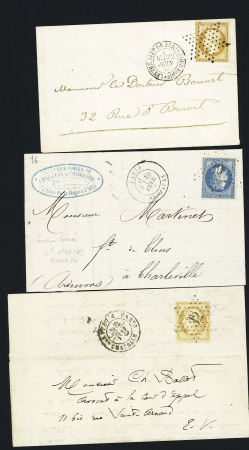 Ensemble de 49 lettres avec étoiles de Paris dont pièces intérressantes (petite étoile 7, GC 20, étoile évidée, etc..) très bon début de collection à voir, qualité sélectionnée