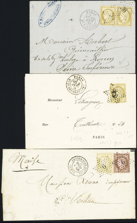 Ensemble de 49 lettres avec étoiles de Paris dont pièces intérressantes (petite étoile 7, GC 20, étoile évidée, etc..) très bon début de collection à voir, qualité sélectionnée
