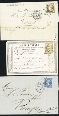 Ensemble de 49 lettres avec étoiles de Paris dont pièces intérressantes (petite étoile 7, GC 20, étoile évidée, etc..) très bon début de collection à voir, qualité sélectionnée