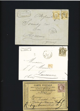Ensemble de 49 lettres avec étoiles de Paris dont pièces intérressantes (petite étoile 7, GC 20, étoile évidée, etc..) très bon début de collection à voir, qualité sélectionnée