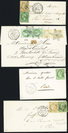 Ensemble de 49 lettres avec étoiles de Paris dont pièces intérressantes (petite étoile 7, GC 20, étoile évidée, etc..) très bon début de collection à voir, qualité sélectionnée