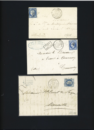 Ensemble de 49 lettres avec étoiles de Paris dont pièces intérressantes (petite étoile 7, GC 20, étoile évidée, etc..) très bon début de collection à voir, qualité sélectionnée