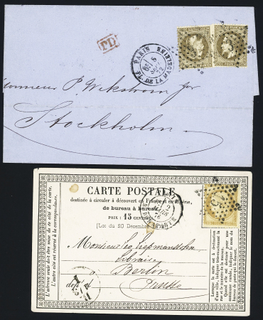 Ensemble de 49 lettres avec étoiles de Paris dont pièces intérressantes (petite étoile 7, GC 20, étoile évidée, etc..) très bon début de collection à voir, qualité sélectionnée