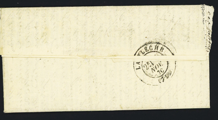 N°29 OBL étoile 29 + CAD "Paris R. Pascal" (5 nov 70) sur Gazette des Absents n°4 pour la Flèche (Sarthe) avec arrivée 9 nov (La Ville de Chateaudun). TB