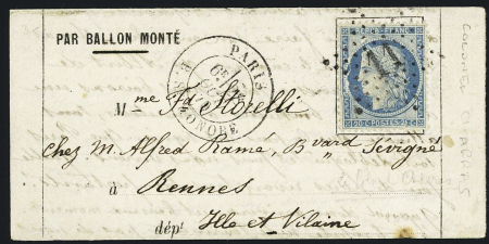 LE COLONEL CHARRAS n°37 OBL étoile 11 + CAD "Paris