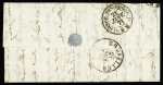 N°36, 10c bistre, 3 pièces OBL étoile 37 + CAD "Paris Bt Malesherbes" (12 janv 71) sur ballon monté pour Bruxelles (Le Général Faidherbe) (arrivée 21 janv). TB