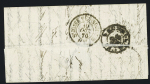 N°30 OBL étoile 24 + CAD "Paris R.de Cléry" (8 oct 70) sur lettre pour Bruxelles (arrivée 10 oct) (L'Armnd Barbès). TB