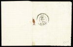 N°22 + 23 OBL étoile muette + CAD octogonal "Paris (60) E2" (9 nov 67) sur lettre, ind 17. TB
