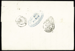 N°23 OBL étoile 1 + CAD octogonal "J Paris J (60)" (1864) sur lettre pour Granville, ind 18. TB